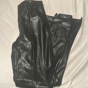 A&F faux leather pants